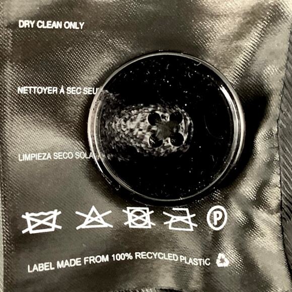 Bernardo Sz M Black Desk To Dinner Oversize Coat Wool Blend Button Front HR1-20 - Picture 9 of 12